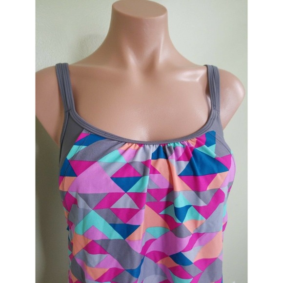 Go by Gossip Triangle Tango layered tankini top size S - Picture 3 of 6